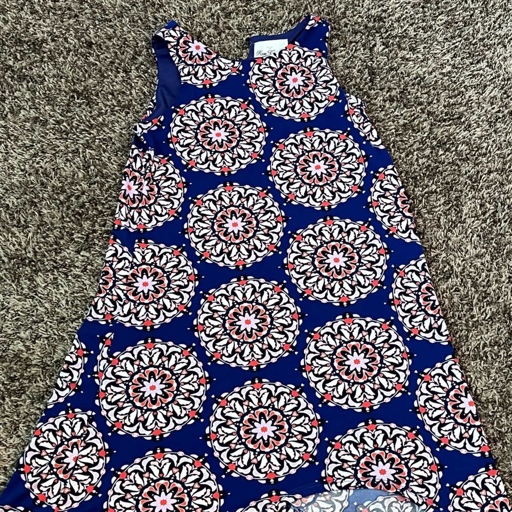 Rare Editions blue dress youth girls size 10.